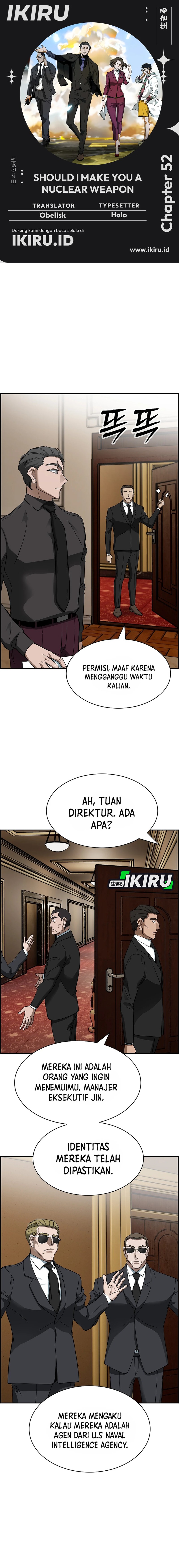 Should I Make You a Nuclear Weapon? Chapter 52 Bahasa Indonesia
