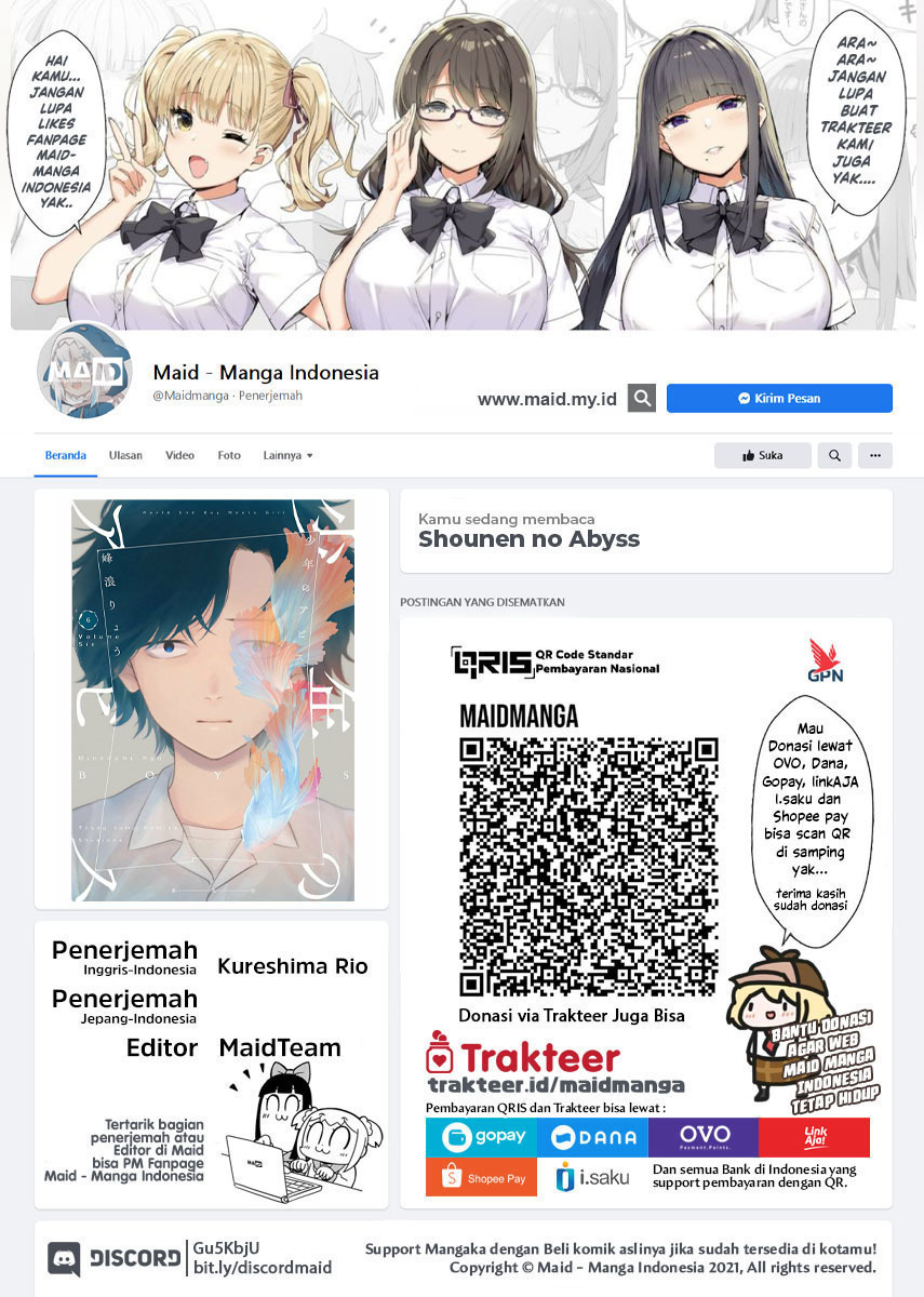 Shounen no Abyss Chapter 62 Bahasa Indonesia