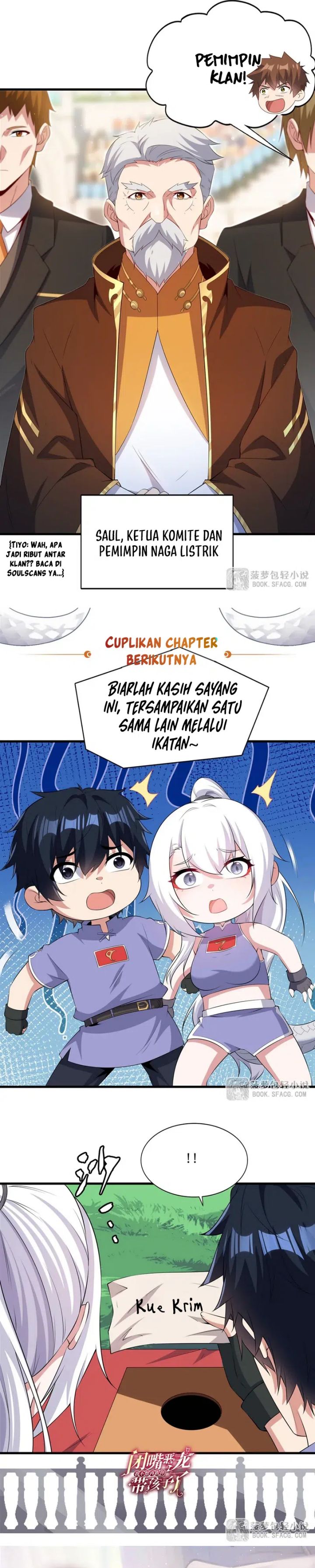Shut Up, Evil Dragon! I Don’t Want to Raise a Child with You Anymore Chapter 49 Bahasa Indonesia