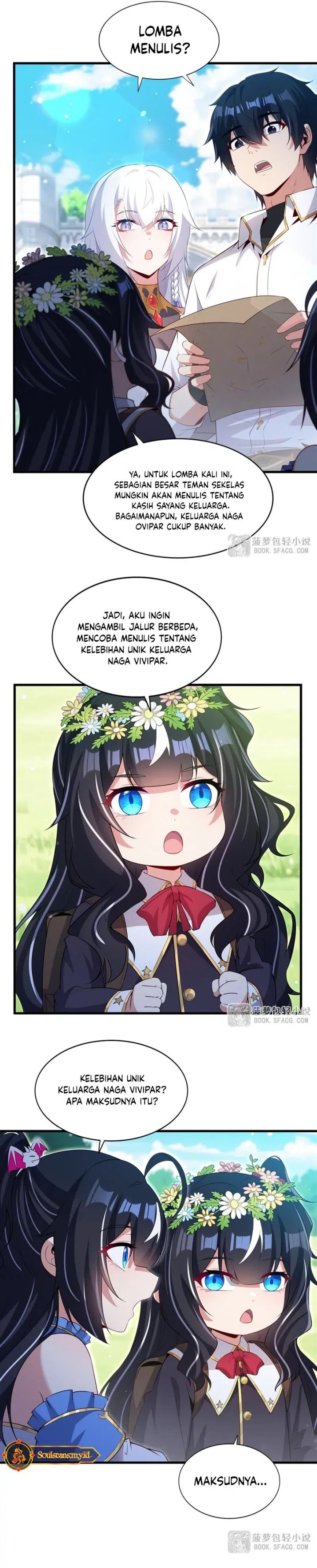 Shut Up, Evil Dragon! I Don’t Want to Raise a Child with You Anymore Chapter 61 Bahasa Indonesia