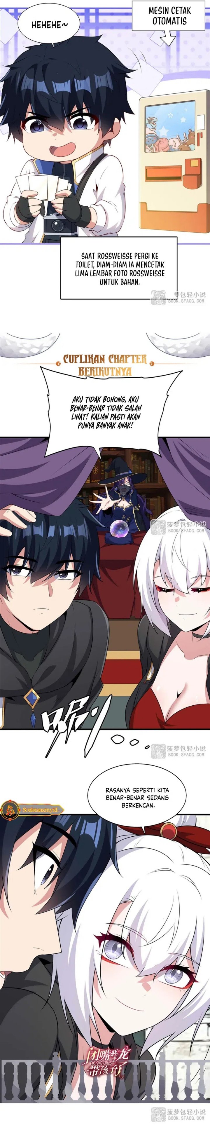 Shut Up, Evil Dragon! I Don’t Want to Raise a Child with You Anymore Chapter 61 Bahasa Indonesia