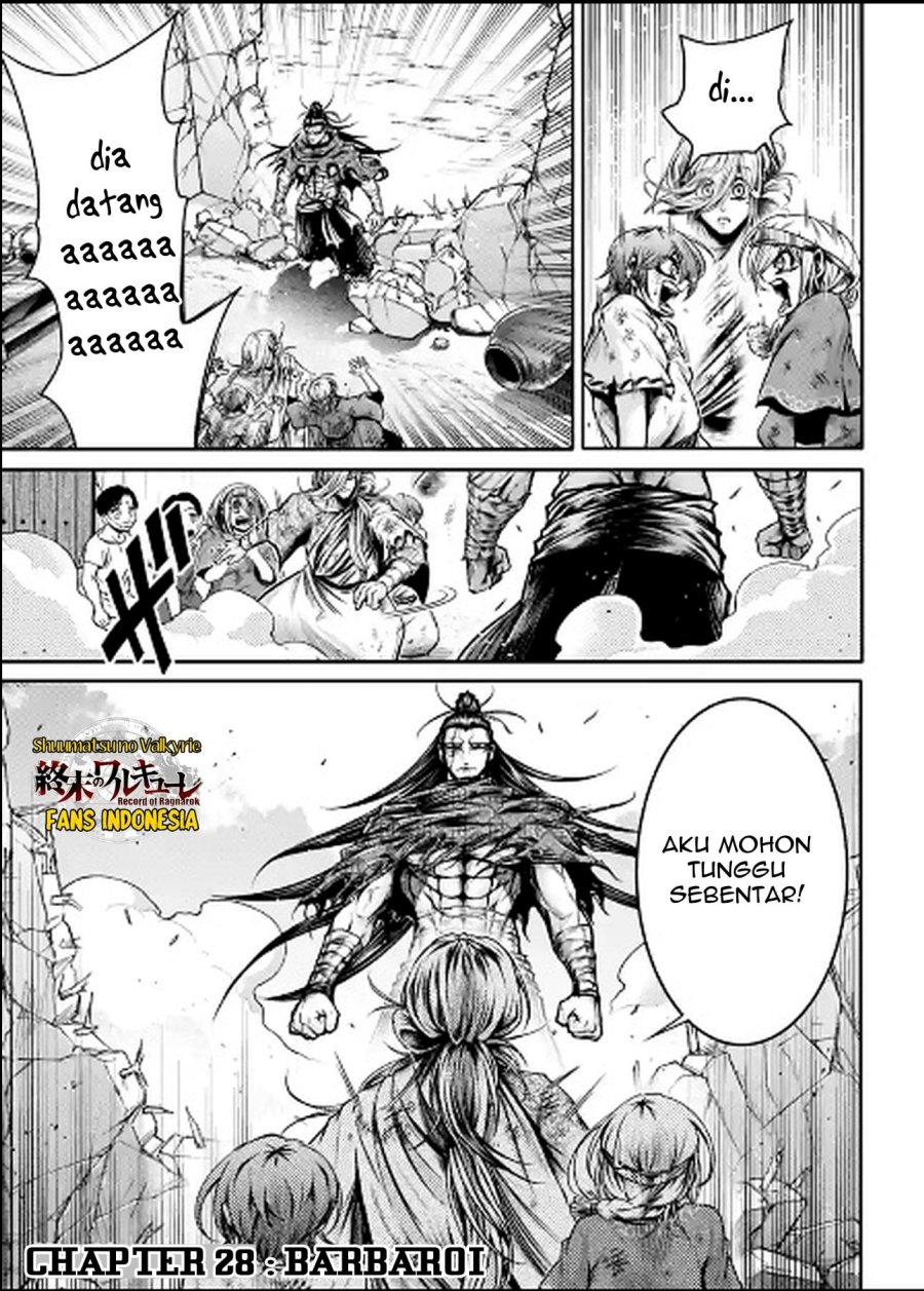 Shuumatsu no Valkyrie: The Legend of Lu Bu Fengxian Chapter 28 Bahasa Indonesia