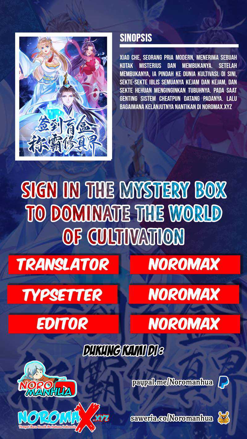 Sign in the Mystery Box to Dominate the World of Cultivation Chapter 76 Bahasa Indonesia