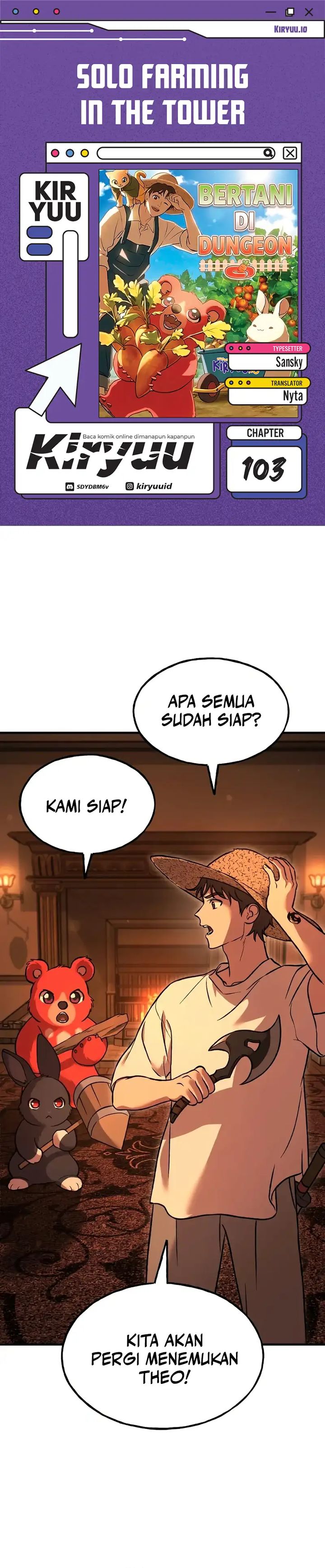 Solo Farming In The Tower Chapter 103 Bahasa Indonesia