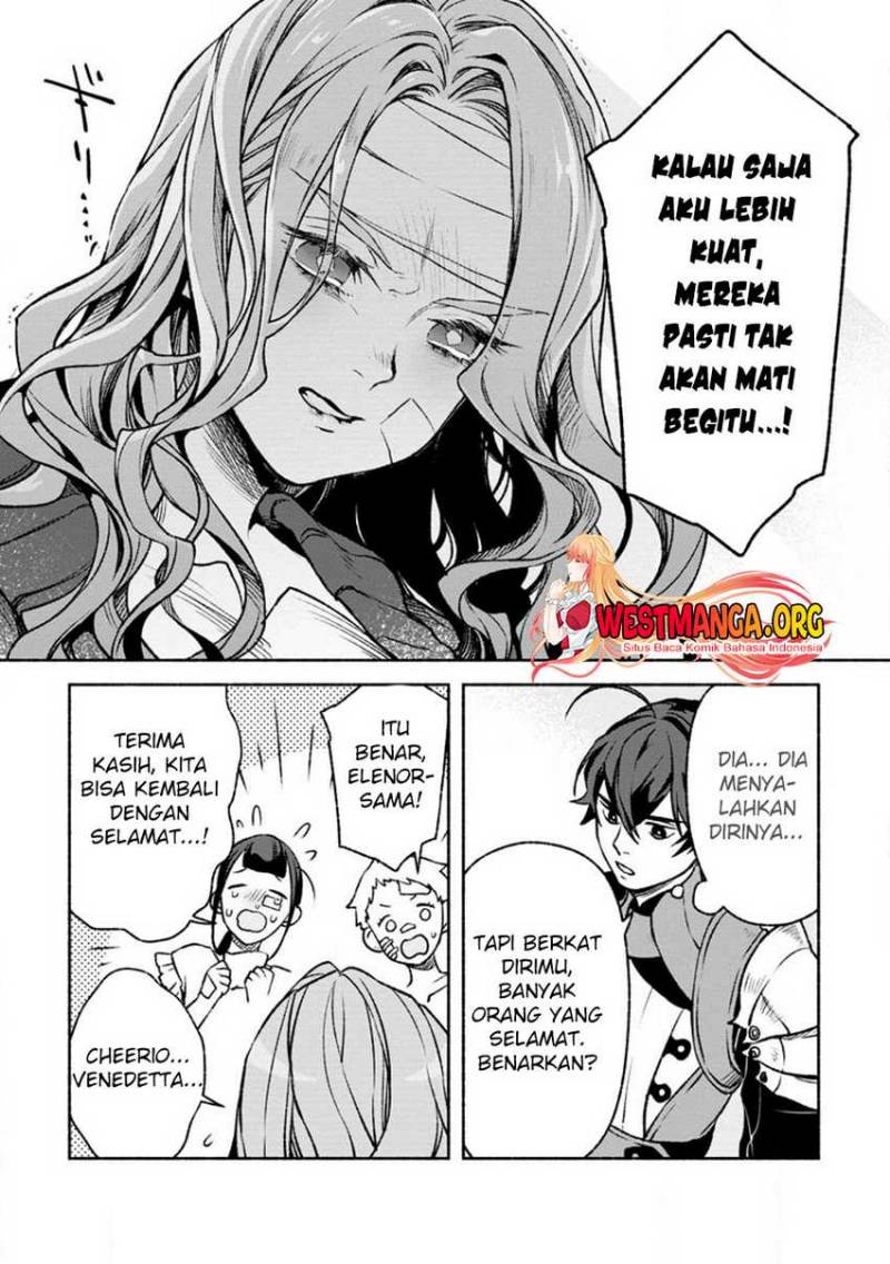 Sono Monban, Saikyou Nitsuki: Tsuihou Sareta Bougyo Ryoku 9999 no Senshi, Outo no Monban Toshite Musou Suru Chapter 24 Bahasa Indonesia