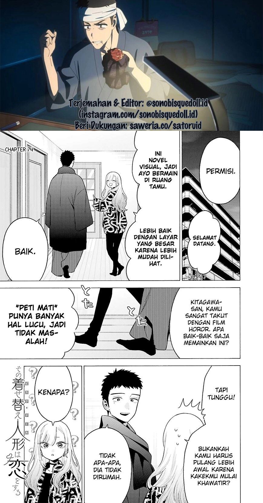 Sono Bisque Doll wa Koi wo suru Chapter 74 Bahasa Indonesia