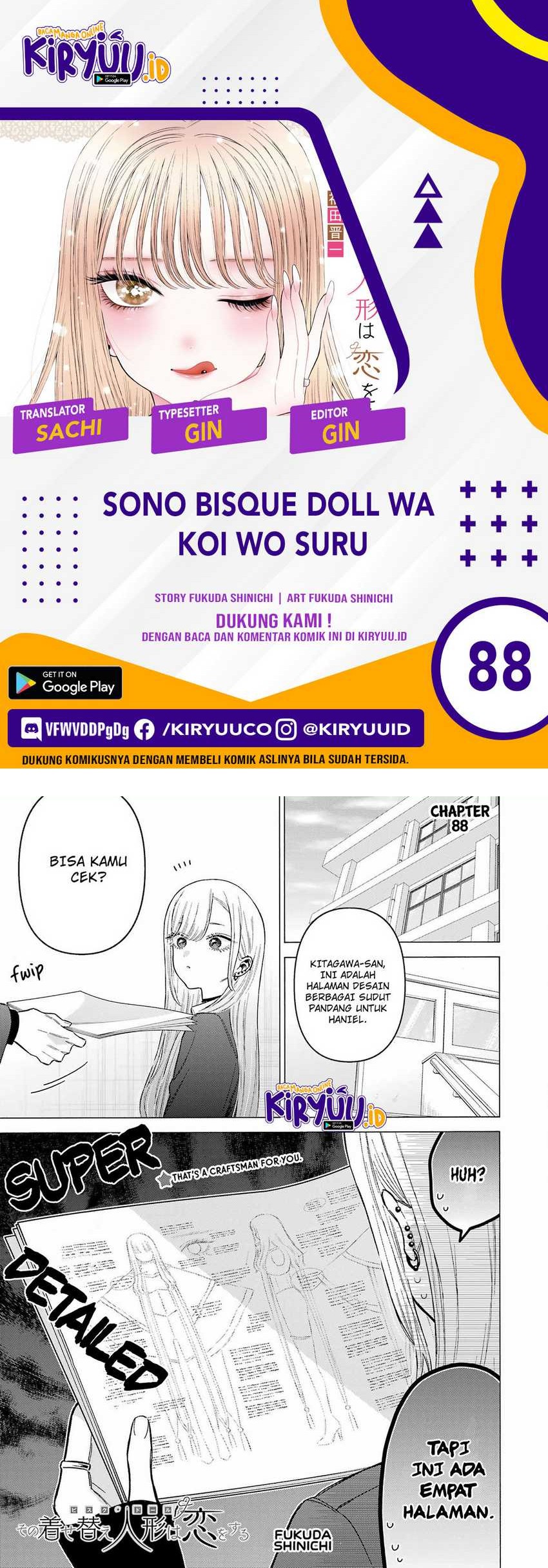 Sono Bisque Doll wa Koi wo suru Chapter 88 Bahasa Indonesia