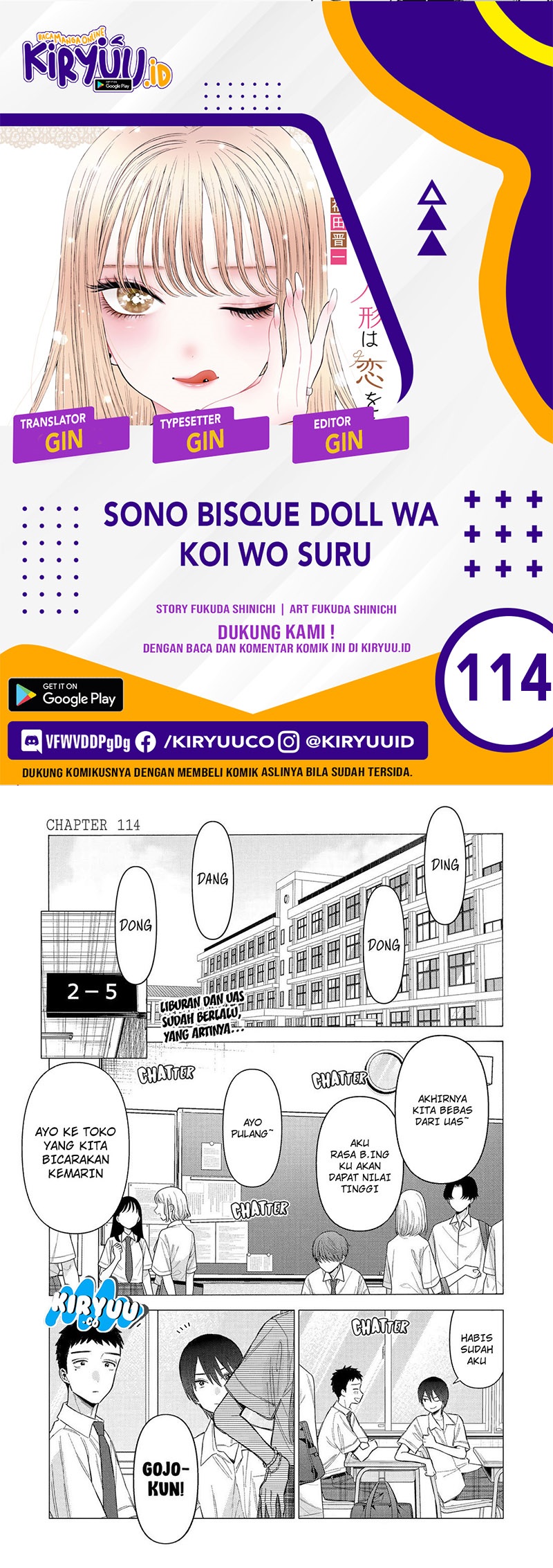 Sono Bisque Doll wa Koi wo suru Chapter 114 Bahasa Indonesia
