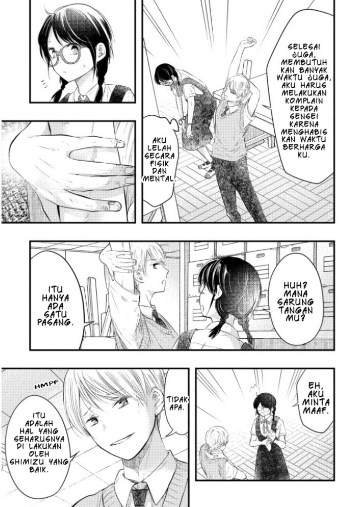 Sotodura Danshi no Shimizu-kun Chapter 02 Bahasa Indonesia