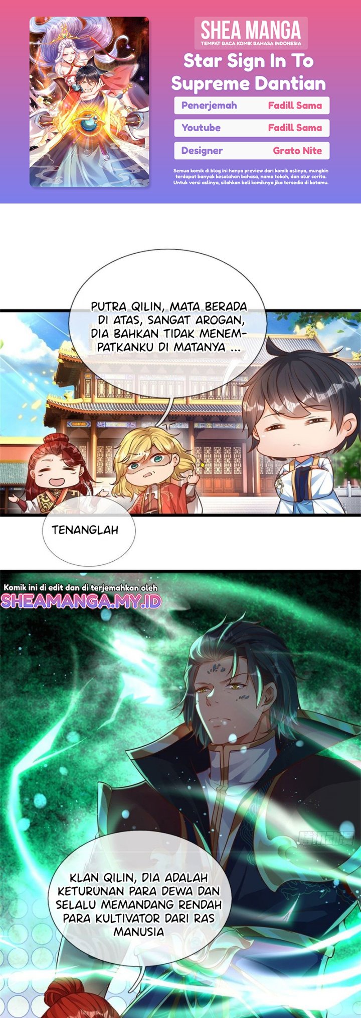 Star Sign In To Supreme Dantian Chapter 47 Bahasa Indonesia