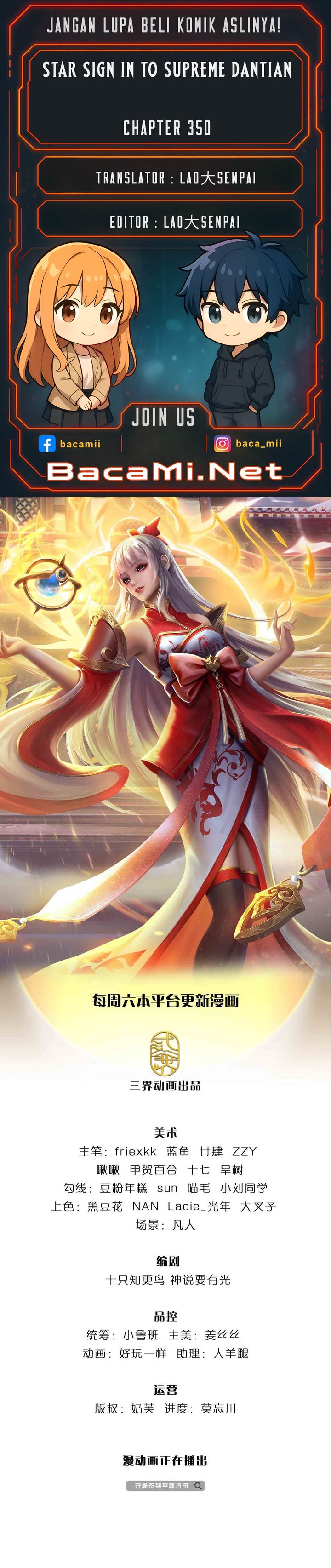 Star Sign In To Supreme Dantian chapter 350