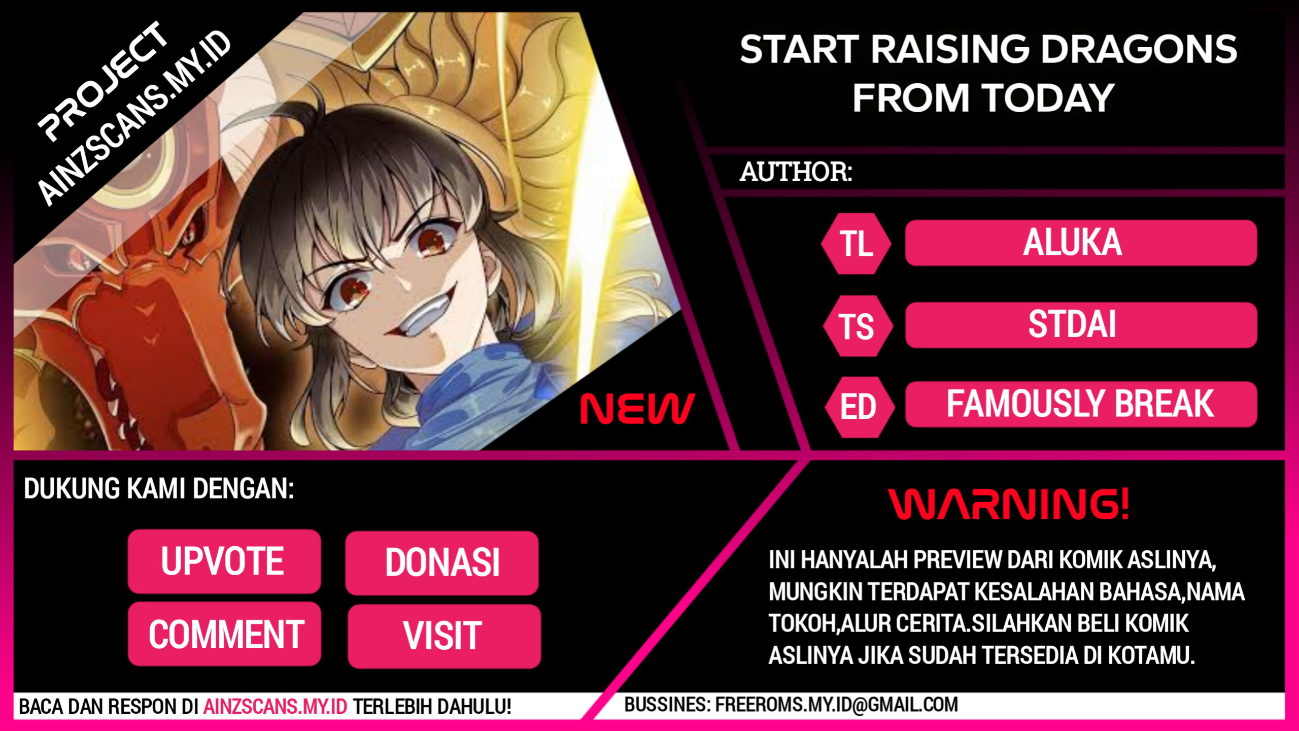 Start Raising Dragons From Today Chapter 09 Bahasa Indonesia