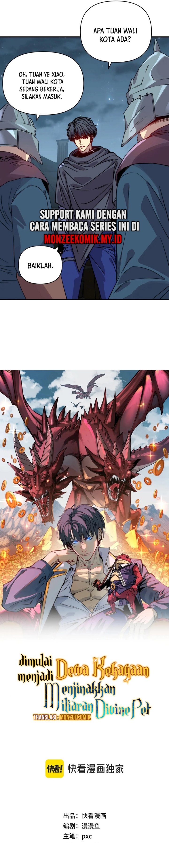 Start by Changing Your Job to the God of Wealth and Taming Billions of Divine Pets! Chapter 24 Bahasa Indonesia