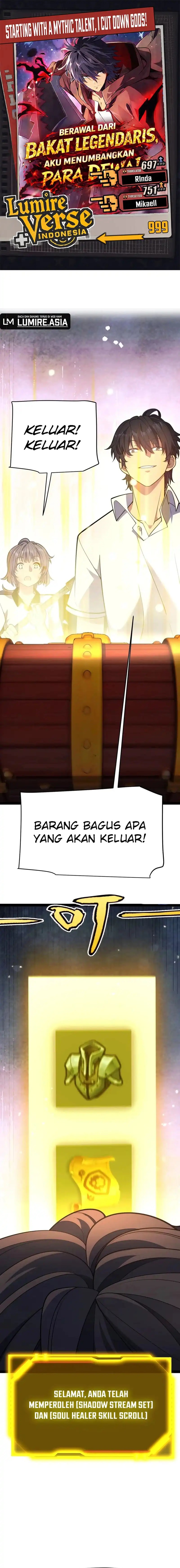 Starting with a Mythic Talent, I Cut Down Gods! Chapter 10 Bahasa Indonesia