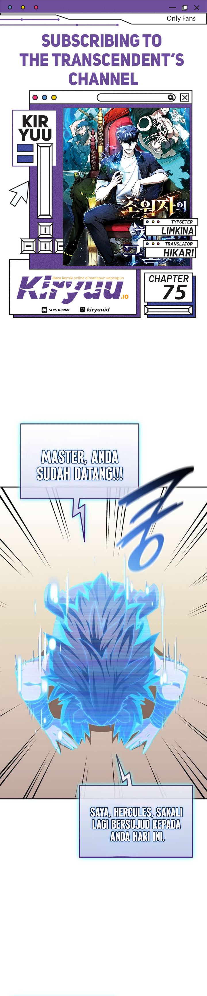 Subscribing to the Transcendent’s Channel chapter 75