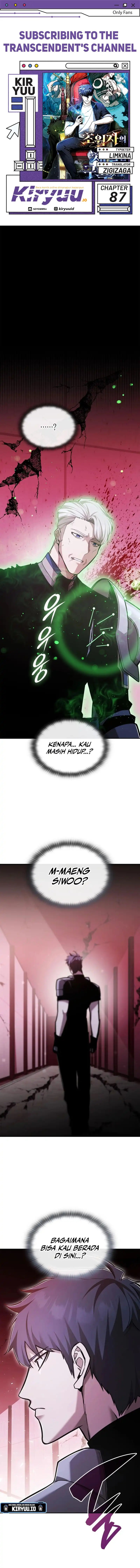 Subscribing to the Transcendent’s Channel Chapter 87 Bahasa Indonesia
