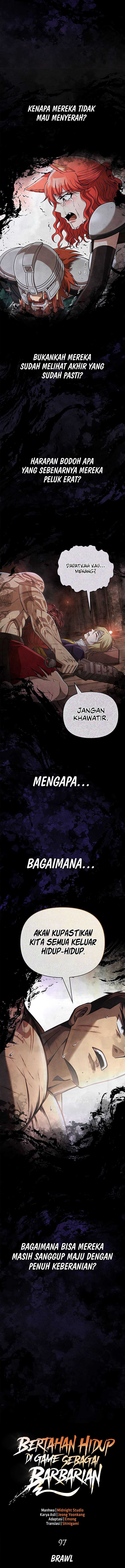 Survive as a Barbarian in the Game Chapter 97 Bahasa Indonesia