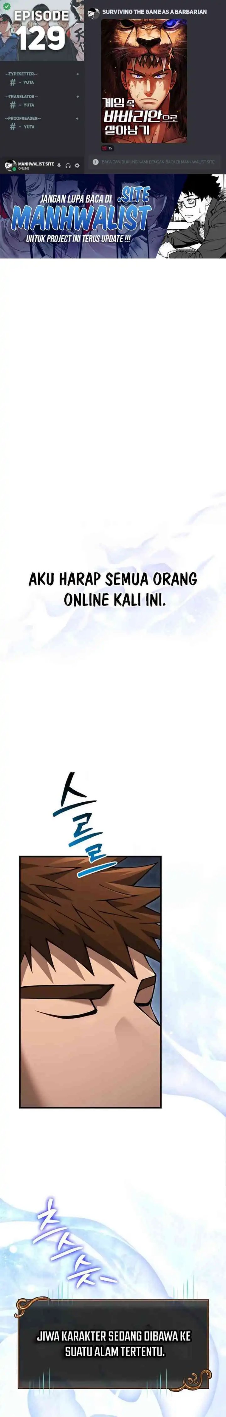 Survive as a Barbarian in the Game Chapter 129 Bahasa Indonesia