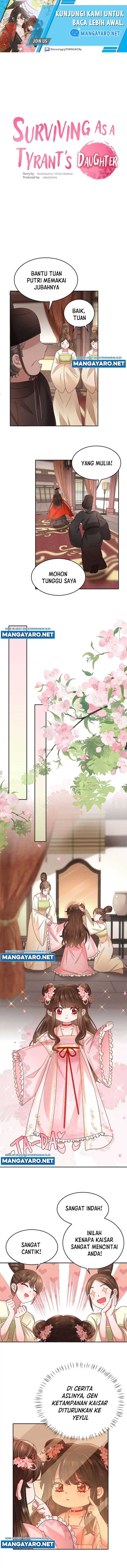 Surviving as a Tyrant’s Daughter Chapter 11 Bahasa Indonesia