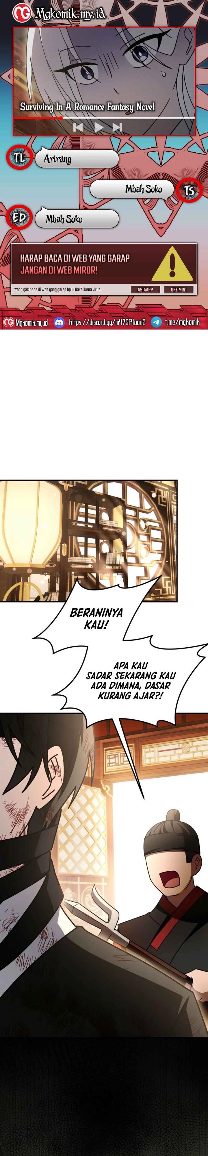Surviving in a Romance Fantasy Novel Chapter 46 Bahasa Indonesia