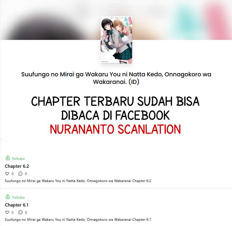 Suufungo no Mirai ga Wakaru You ni Natta Kedo Onnagokoro wa Wakaranai. chapter 6