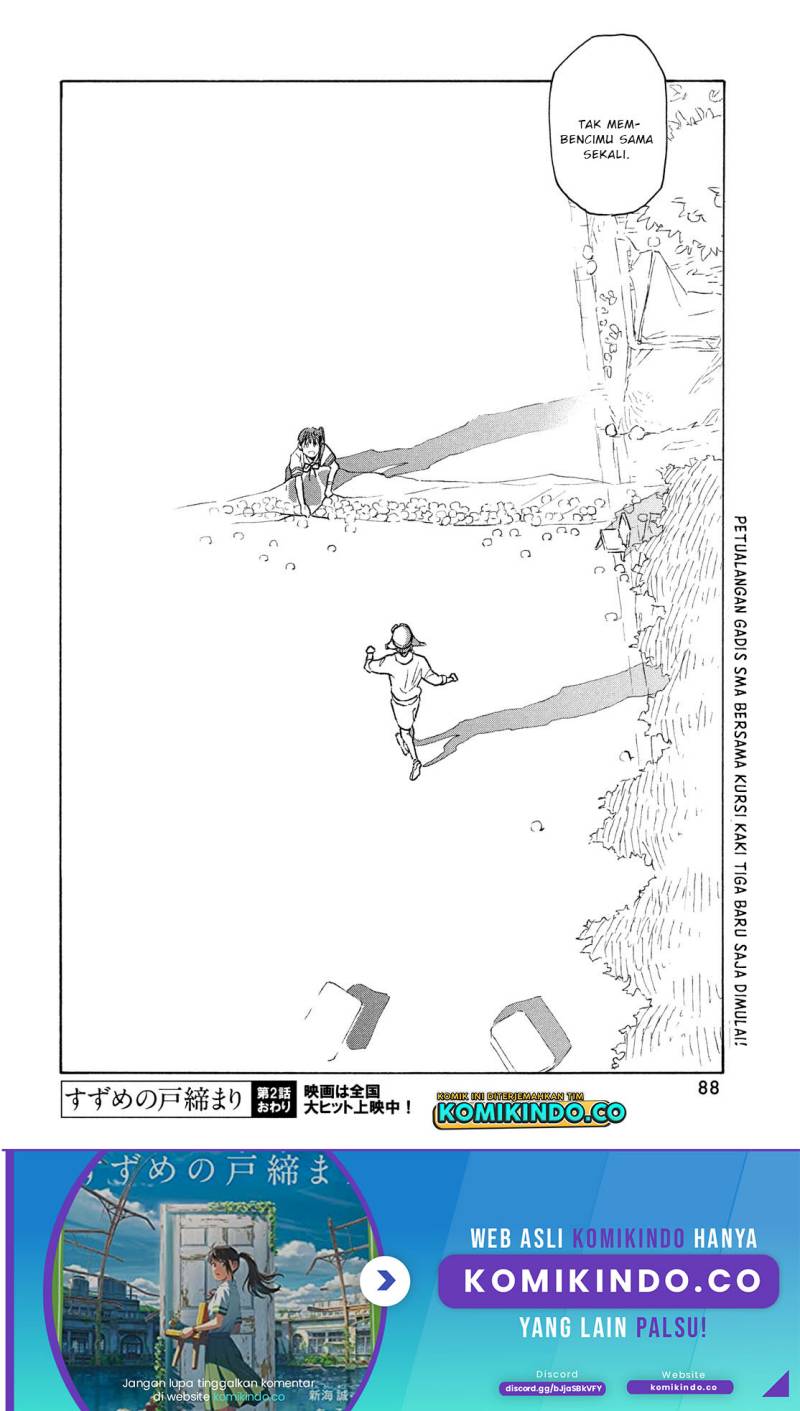 Suzume no Tojimari Chapter 02 Bahasa Indonesia