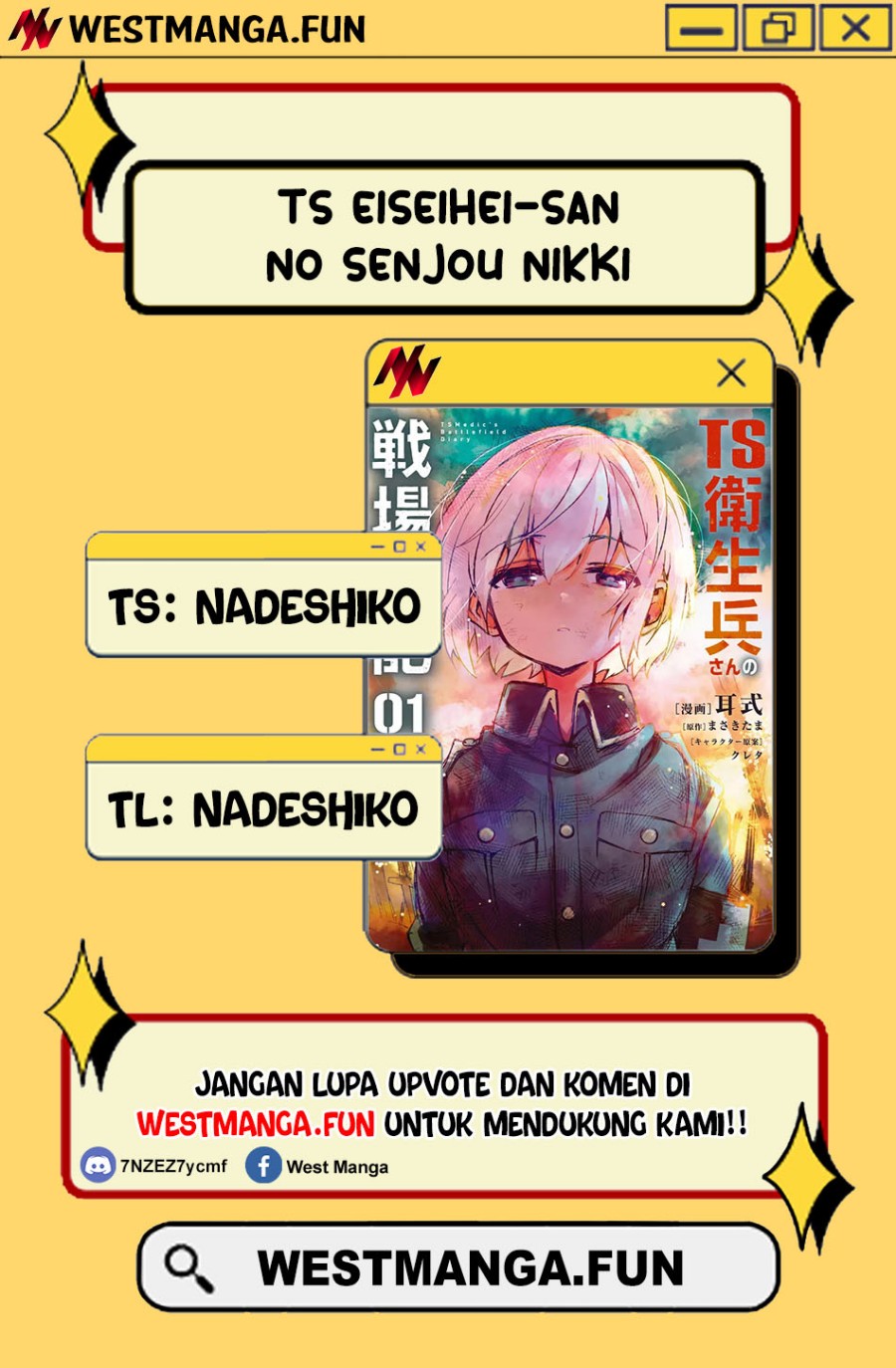 TS Eiseihei-san no Senjou Nikki Chapter 12 Bahasa Indonesia