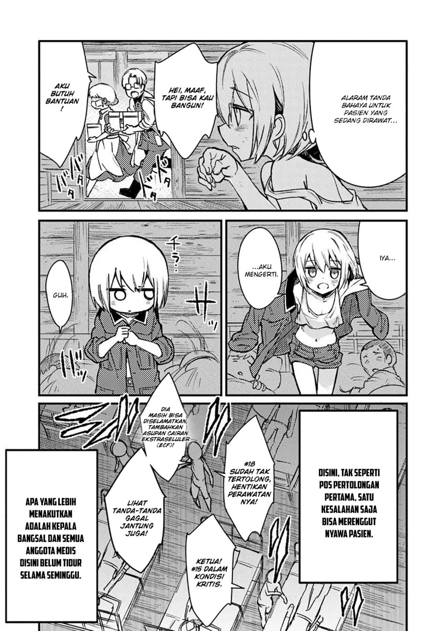 TS Eiseihei-san no Senjou Nikki Chapter 12 Bahasa Indonesia