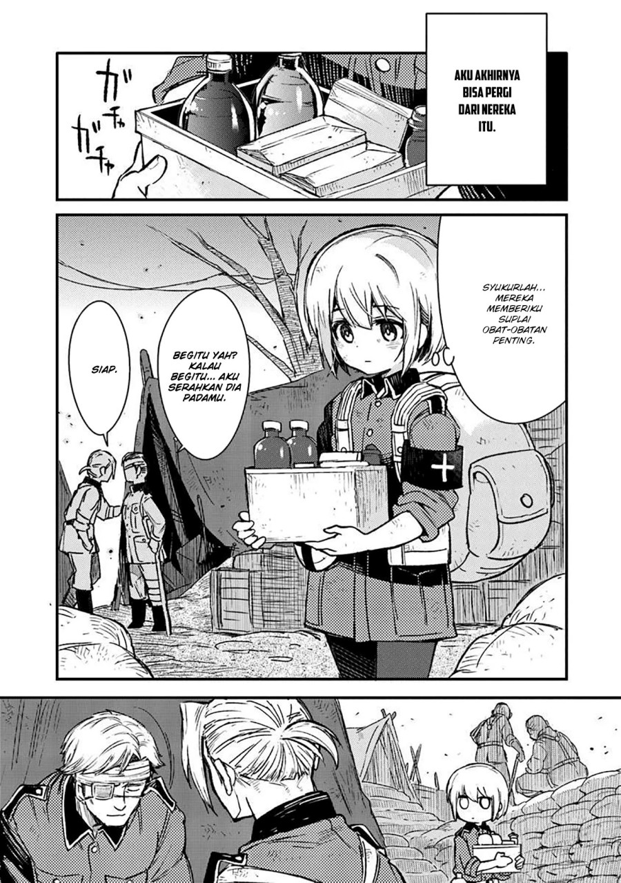 TS Eiseihei-san no Senjou Nikki Chapter 12 Bahasa Indonesia