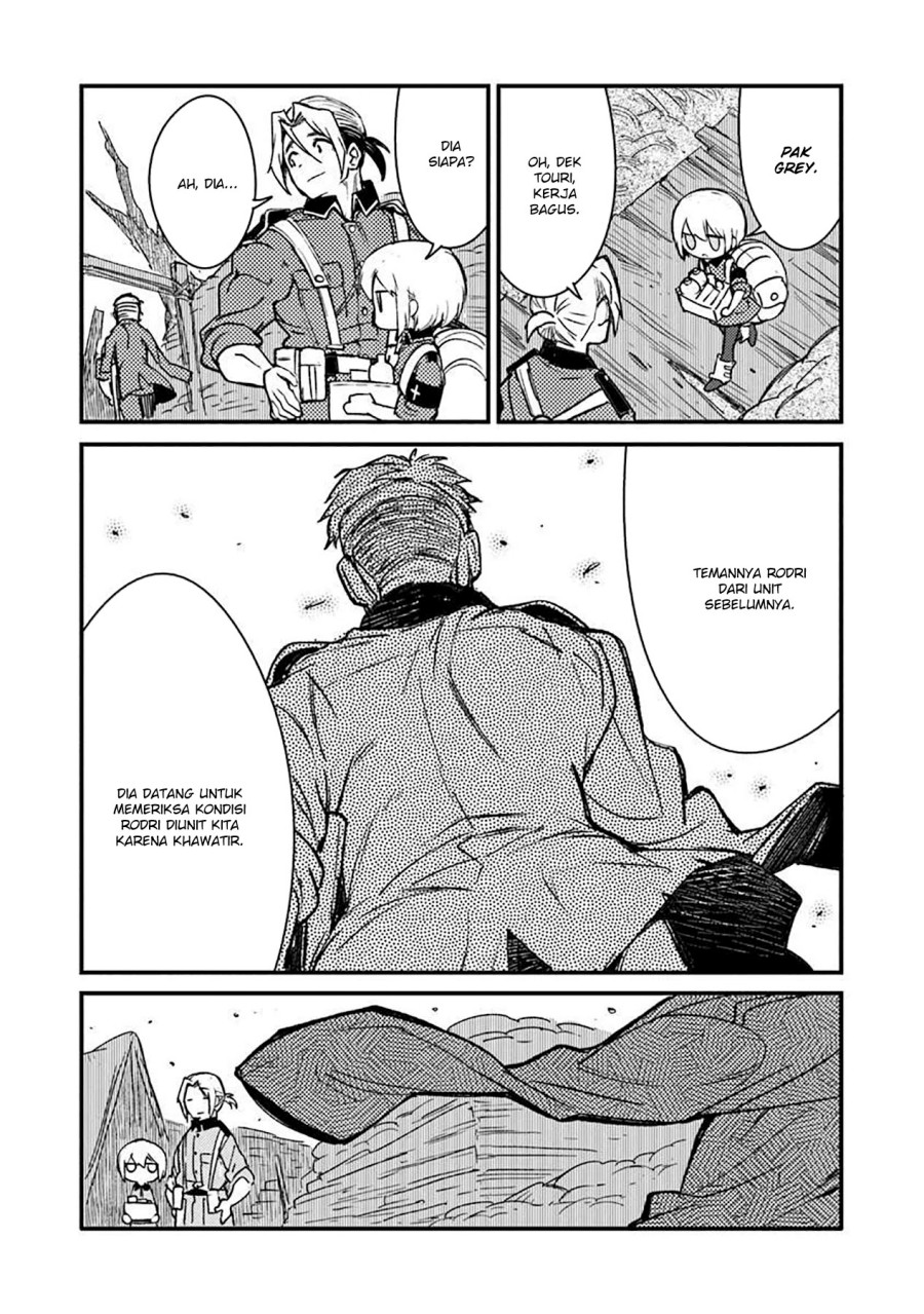 TS Eiseihei-san no Senjou Nikki Chapter 12 Bahasa Indonesia