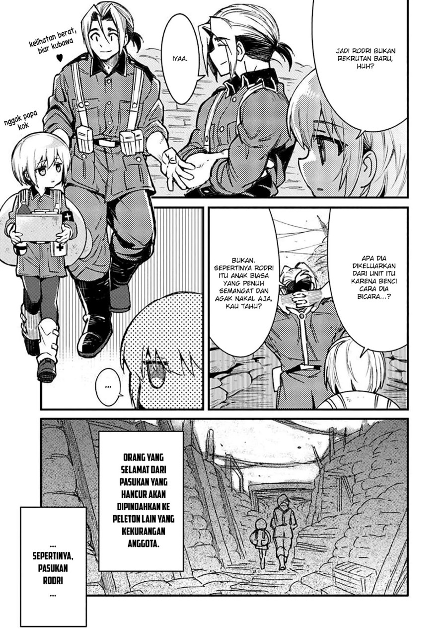 TS Eiseihei-san no Senjou Nikki Chapter 12 Bahasa Indonesia