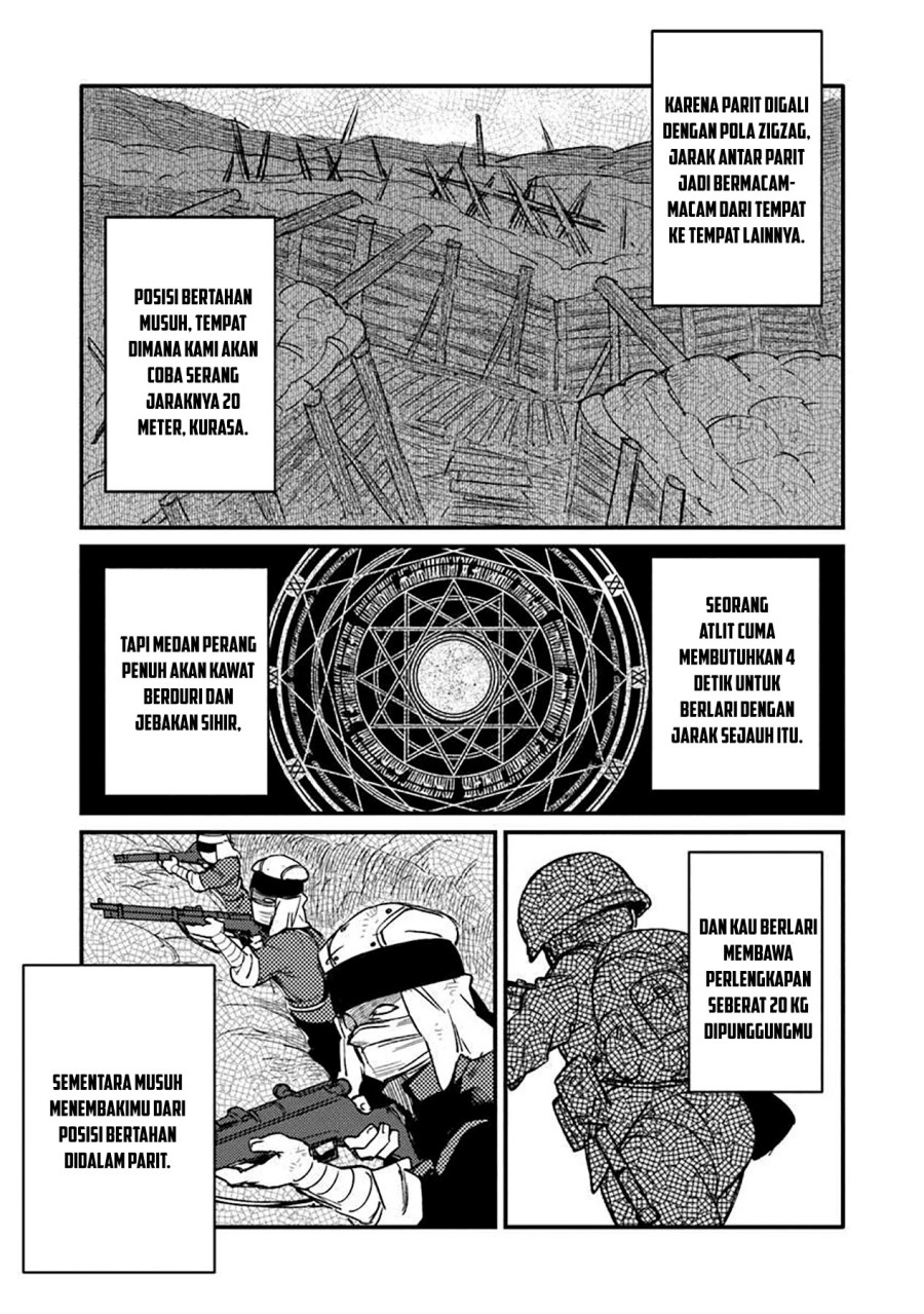 TS Eiseihei-san no Senjou Nikki Chapter 12 Bahasa Indonesia