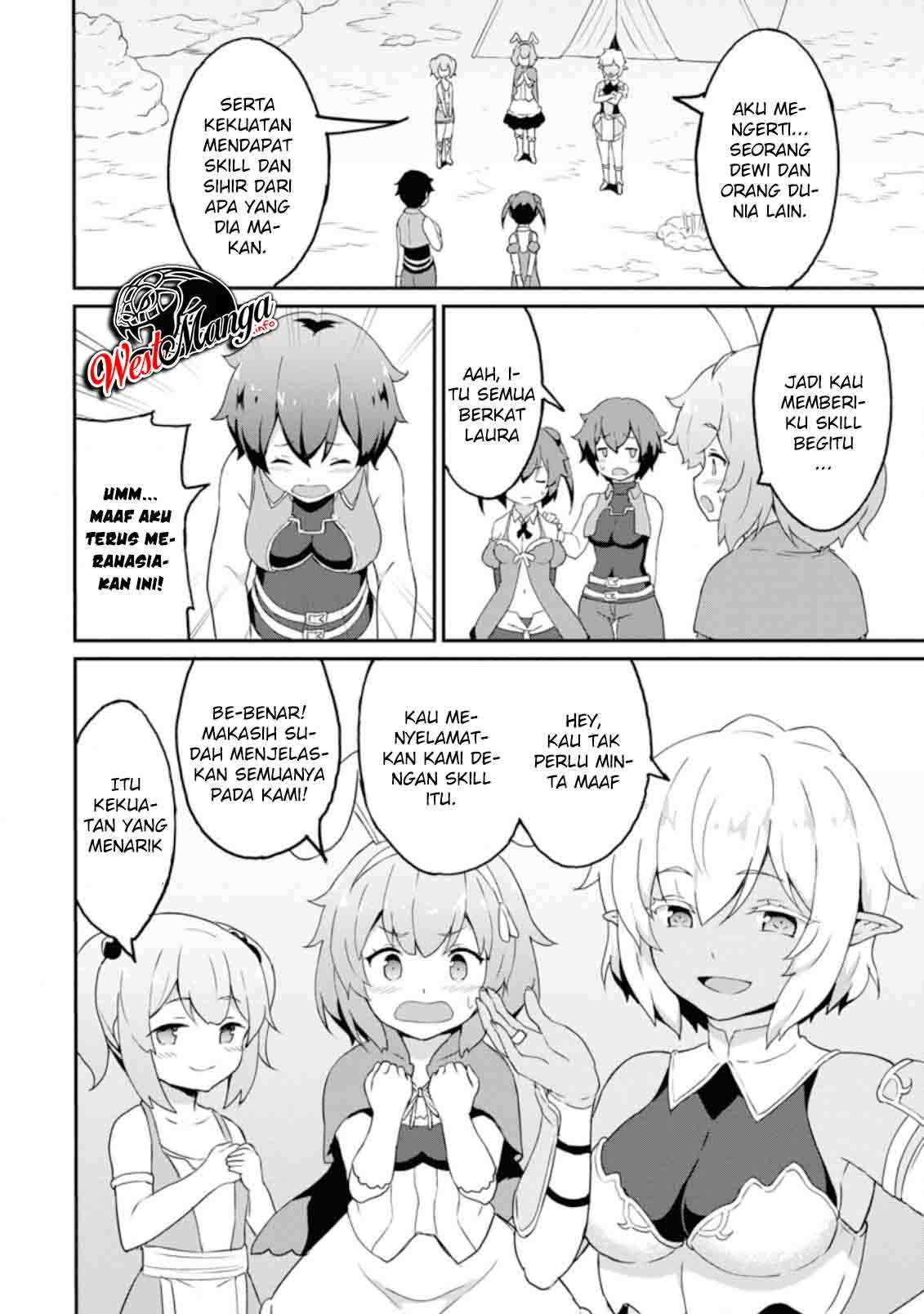 Taberu dake de Level-Up! Damegami to Issho ni Isekai Musou chapter 20