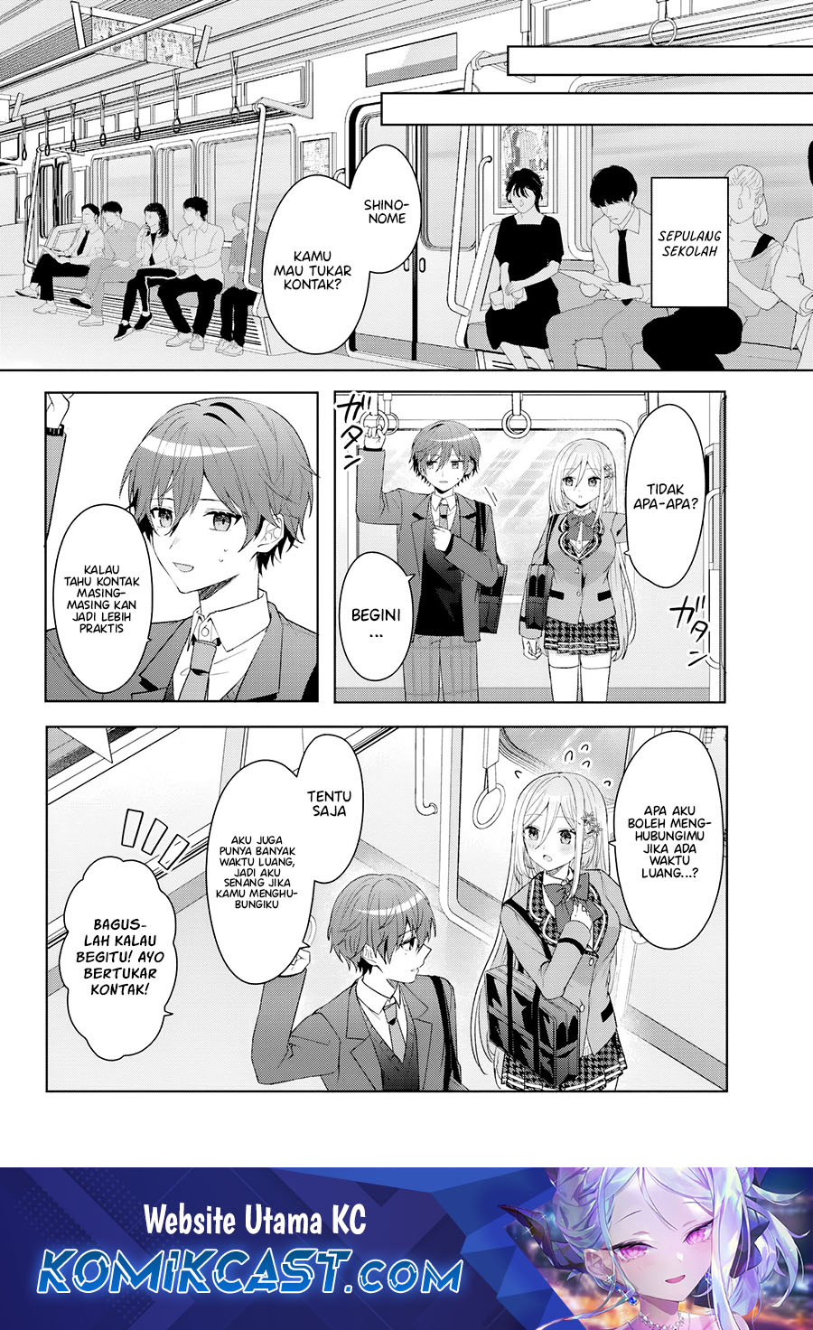 Takou no Koori Hime wo Chikan kara Tasuketara, Otomedachi kara Hajimeru Koto ni Narimashita Chapter 08.2 Bahasa Indonesia