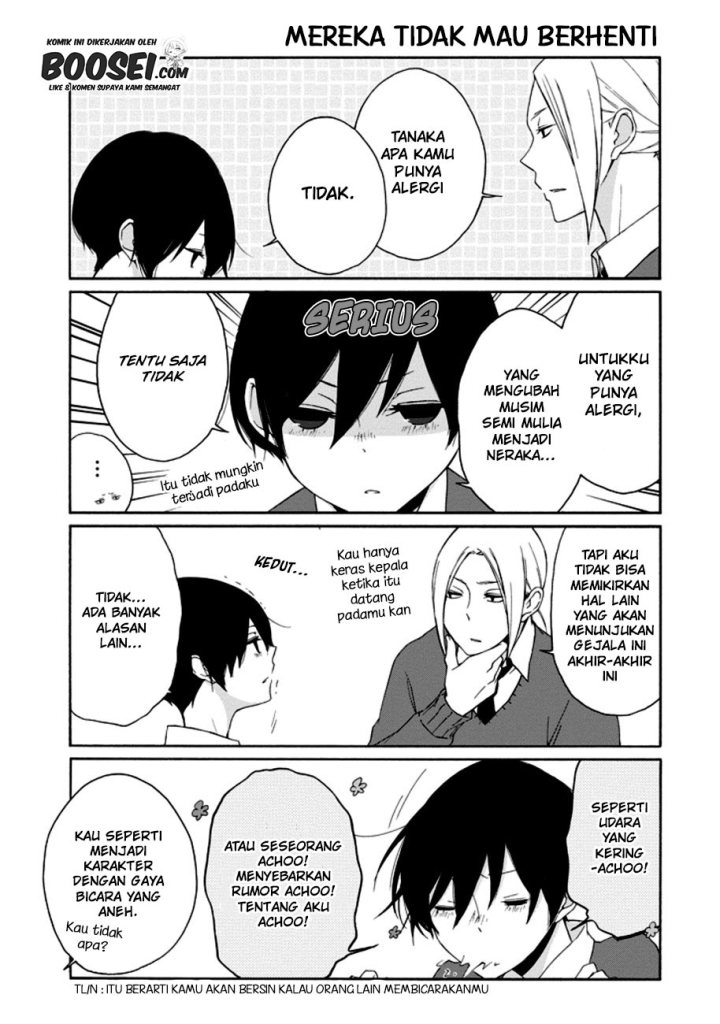 Tanaka-kun wa Itsumo Kedaruge Chapter 63 Bahasa Indonesia