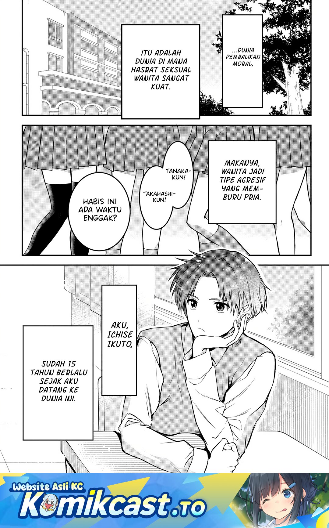 Teisou Gyakuten Sekai Nara Moteru to Omotte Itara Chapter 01 Bahasa Indonesia