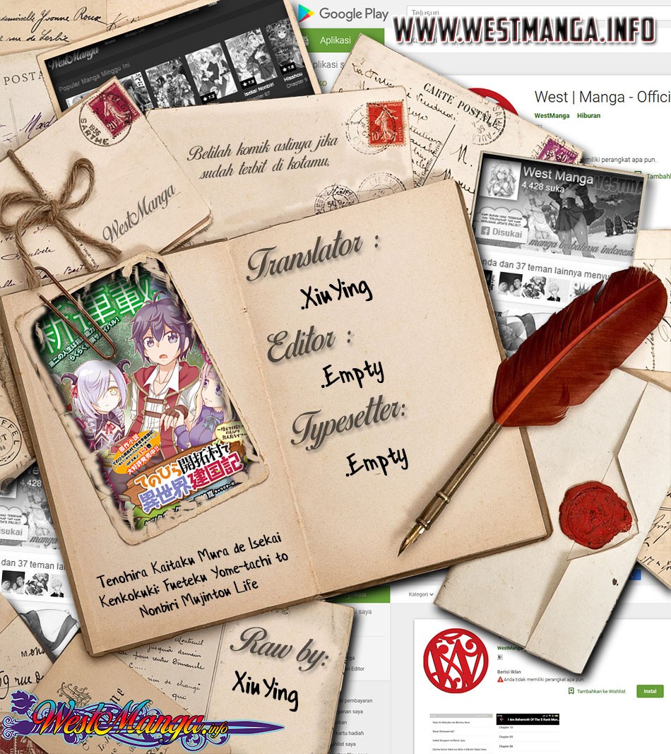 Tenohira Kaitaku Mura de Isekai Kenkokuki: Fueteku Yome-tachi to Nonbiri Mujintou Life chapter 8