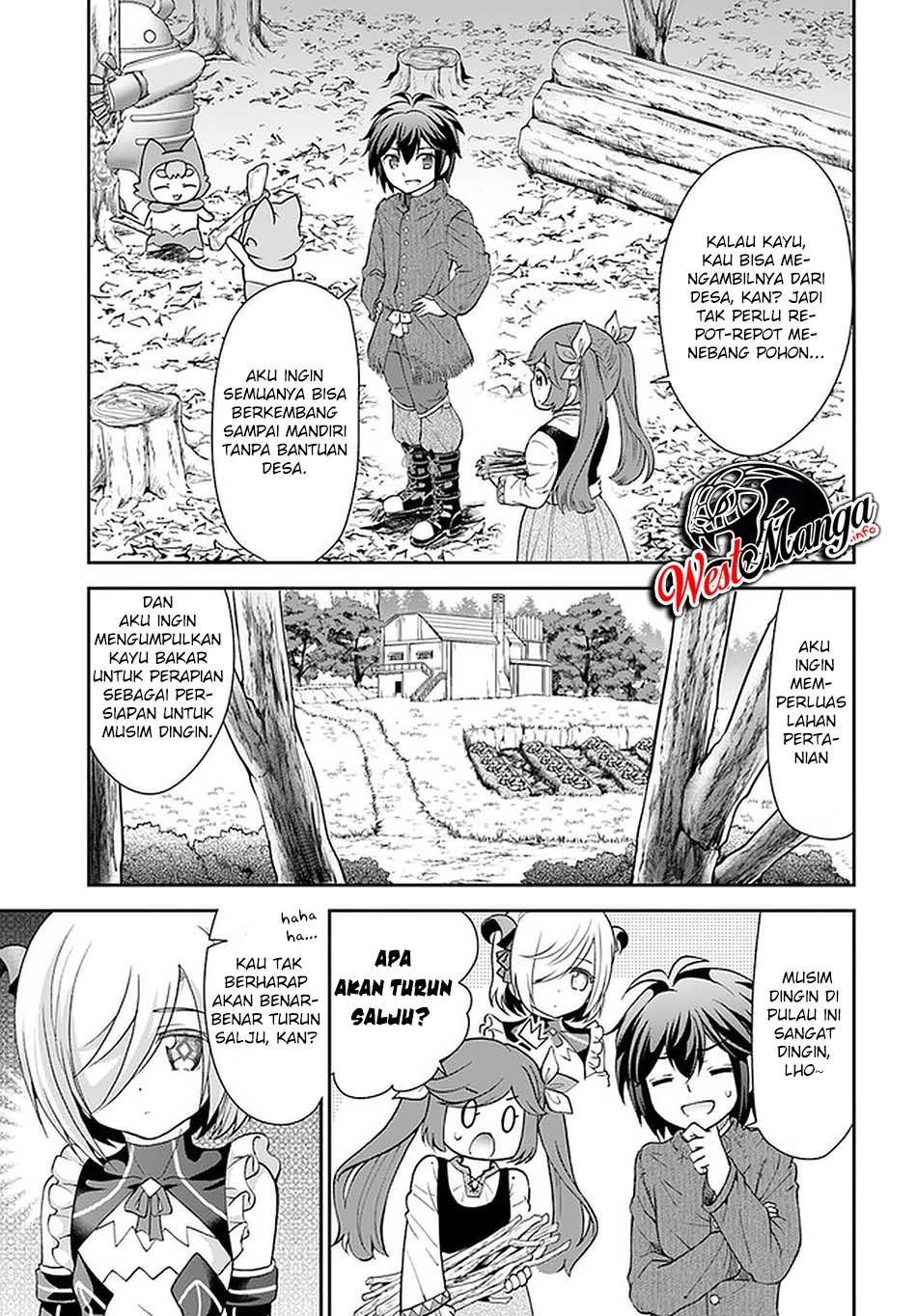 Tenohira Kaitaku Mura de Isekai Kenkokuki: Fueteku Yome-tachi to Nonbiri Mujintou Life chapter 23