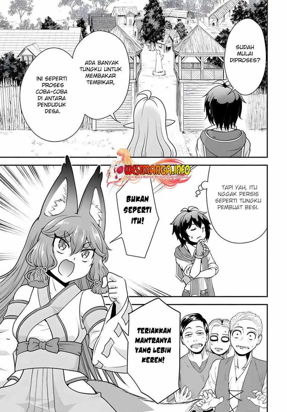Tenohira Kaitaku Mura de Isekai Kenkokuki: Fueteku Yome-tachi to Nonbiri Mujintou Life Chapter 34 Bahasa Indonesia