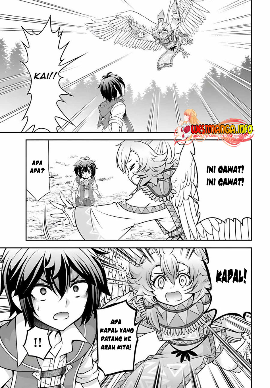 Tenohira Kaitaku Mura de Isekai Kenkokuki: Fueteku Yome-tachi to Nonbiri Mujintou Life Chapter 34 Bahasa Indonesia