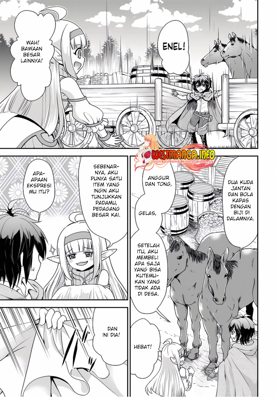 Tenohira Kaitaku Mura de Isekai Kenkokuki: Fueteku Yome-tachi to Nonbiri Mujintou Life Chapter 38 Bahasa Indonesia