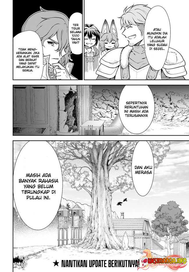 Tenohira Kaitaku Mura de Isekai Kenkokuki: Fueteku Yome-tachi to Nonbiri Mujintou Life Chapter 46 Bahasa Indonesia