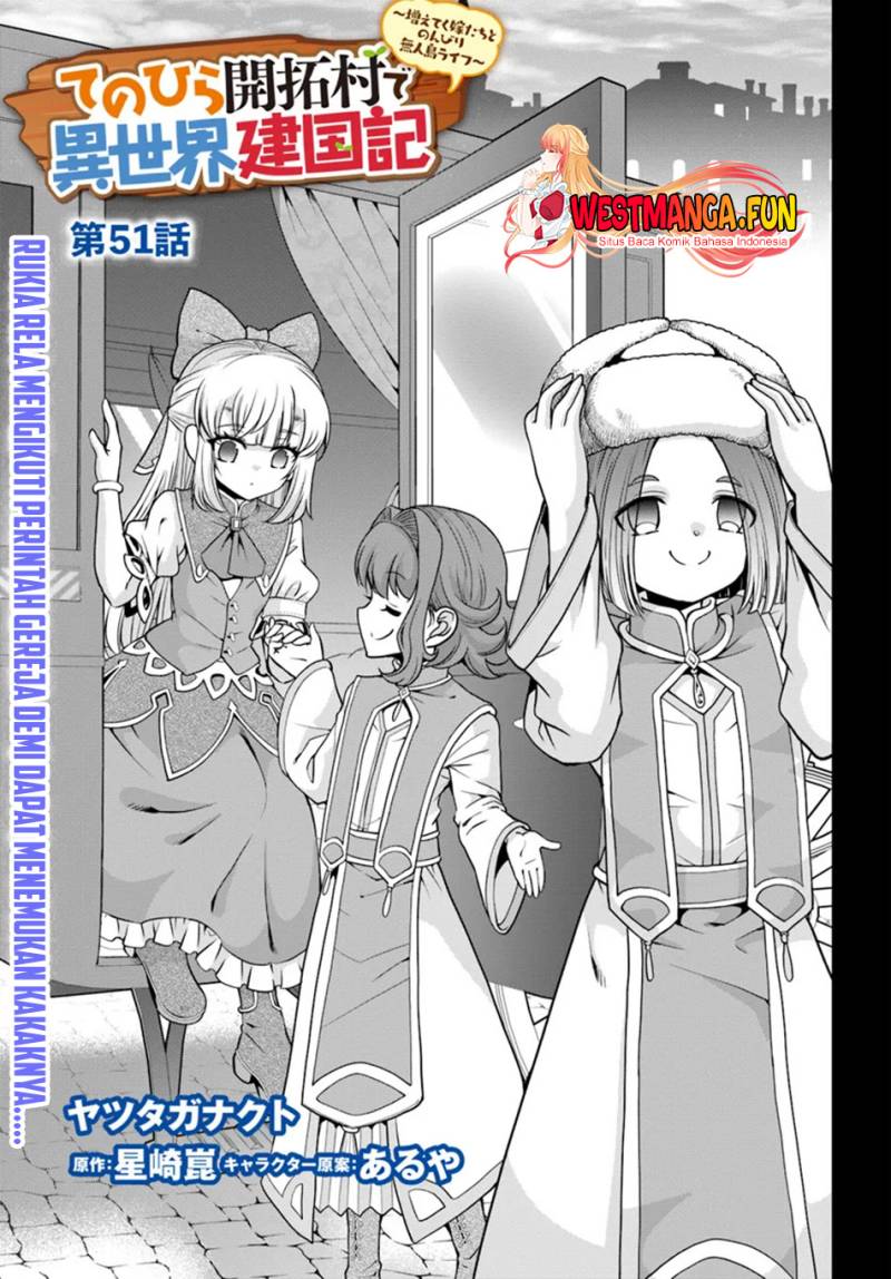 Tenohira Kaitaku Mura de Isekai Kenkokuki: Fueteku Yome-tachi to Nonbiri Mujintou Life chapter 51