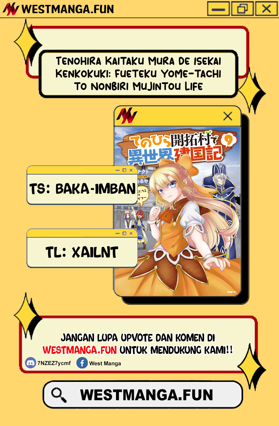 Tenohira Kaitaku Mura de Isekai Kenkokuki: Fueteku Yome-tachi to Nonbiri Mujintou Life chapter 57