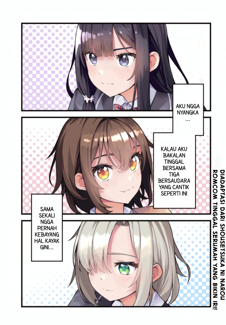Tensai Bishoujo Sanshimai wa Isourou ni Dake Choro Kawaii chapter 1