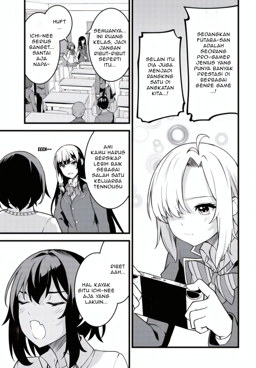 Tensai Bishoujo Sanshimai wa Isourou ni Dake Choro Kawaii chapter 1