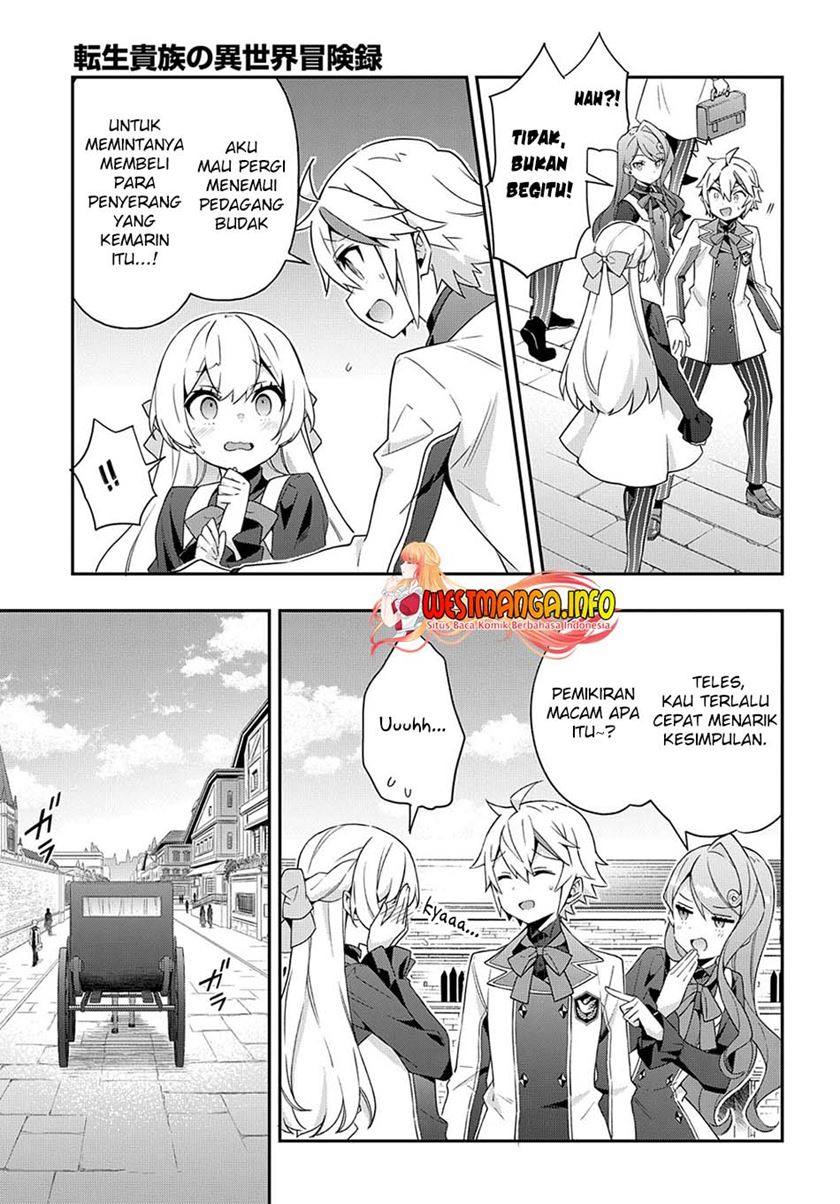 Tensei Kizoku no Isekai Boukenroku ~Jichou wo Shiranai Kamigami no Shit Chapter 39 Bahasa Indonesia