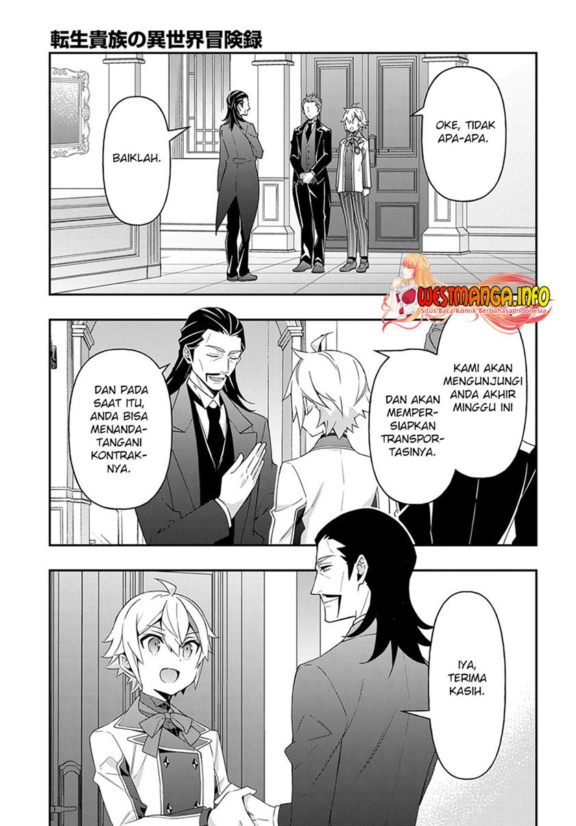 Tensei Kizoku no Isekai Boukenroku ~Jichou wo Shiranai Kamigami no Shit Chapter 39 Bahasa Indonesia