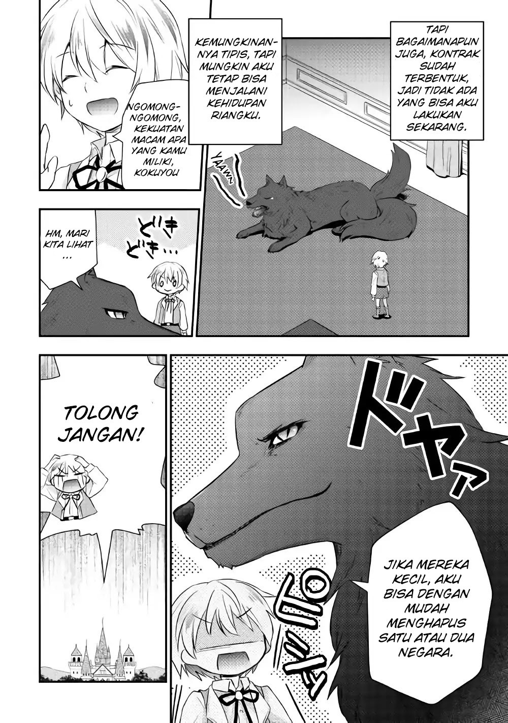 Tensei Ouji wa Daraketai Chapter 03 Bahasa Indonesia