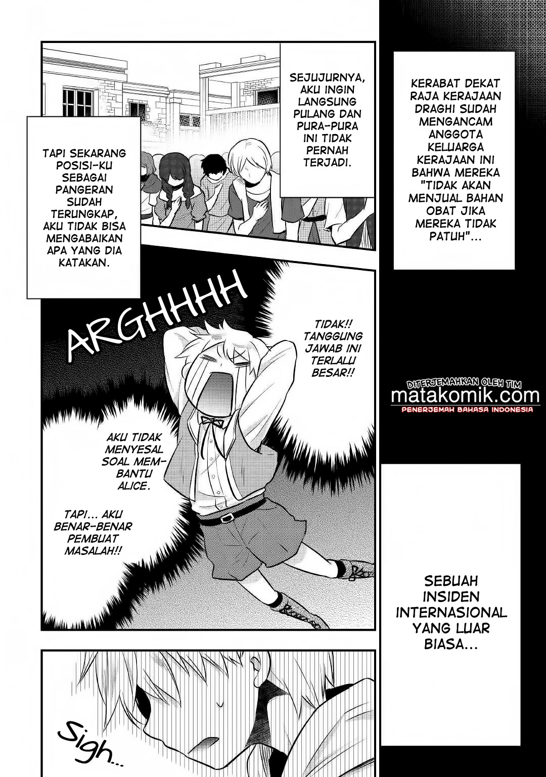 Tensei Ouji wa Daraketai Chapter 09 Bahasa Indonesia